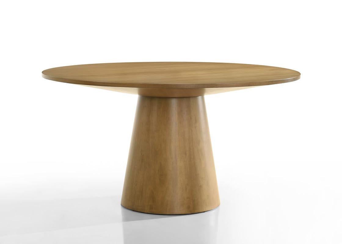 Jasper Driftwood Finish 47 Wide Contemporary Round Dining Table