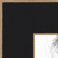 ArtToFrames 20x20 inch Black Satin with Raw Edges Picture Frame, WOM0066-76808-890R-20x20