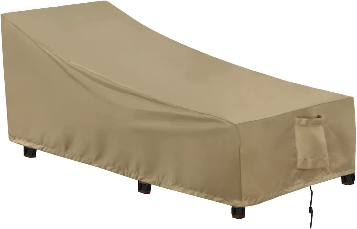 Outdoorlines Outdoor Waterproof Patio Chaise Lounge Chair Cover - Uv Resistant Lounger Covers Heavy Duty Weatherproof Patio Sofa