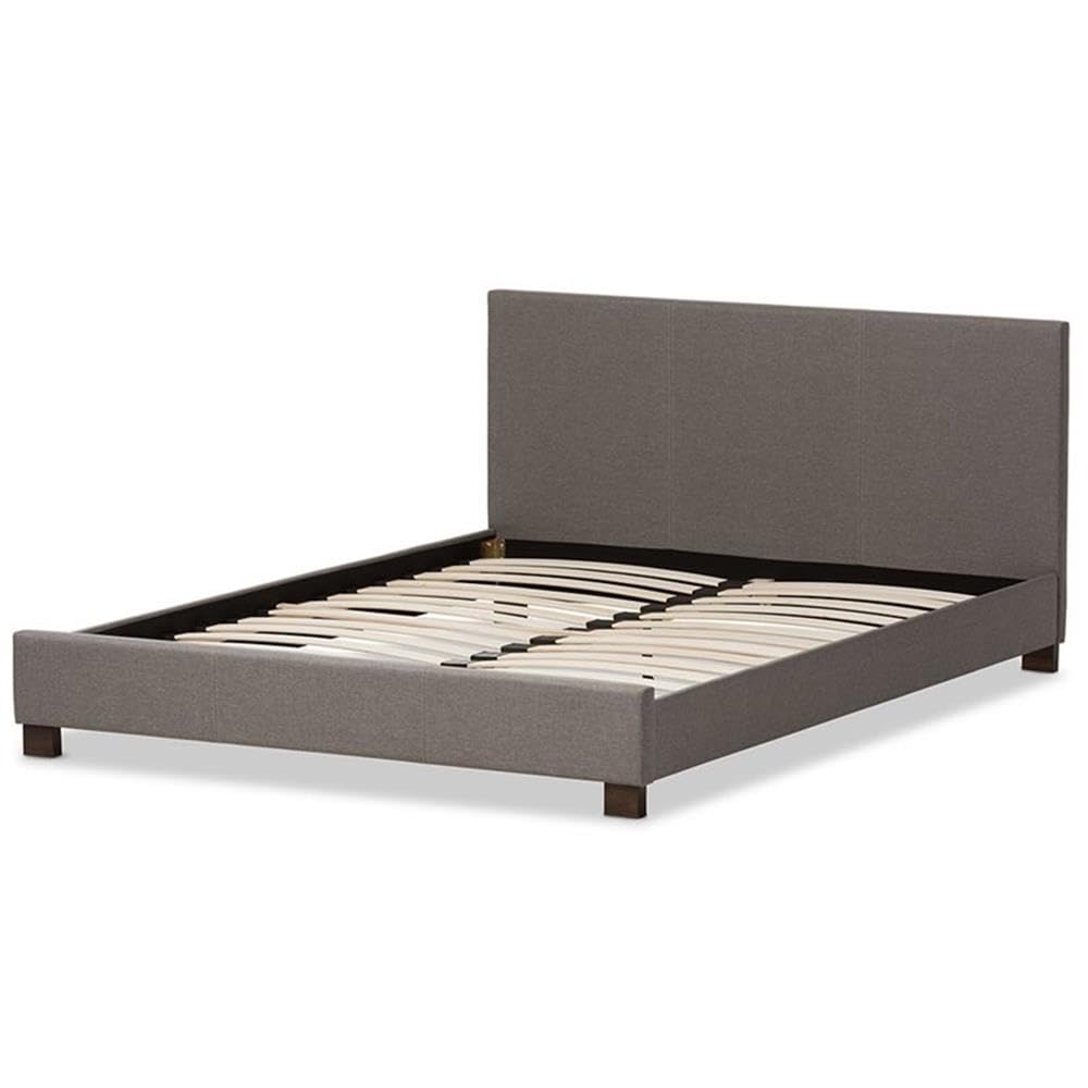 Baxton Studio Elizabeth Platform Bed Grey/Full