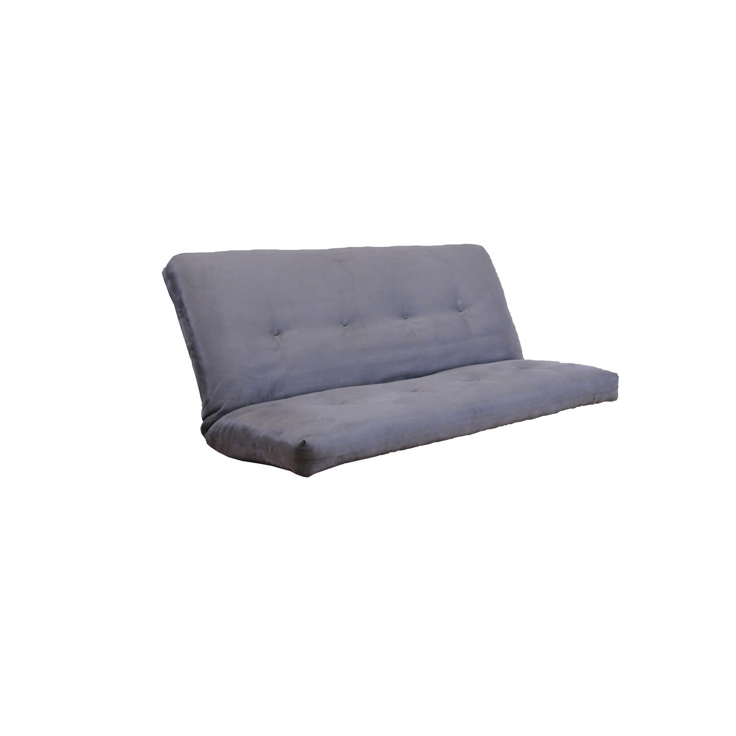 Kodiak Furniture #6000 276 Coil Hinged Queen Mattress Suede Gray Gray/Suede