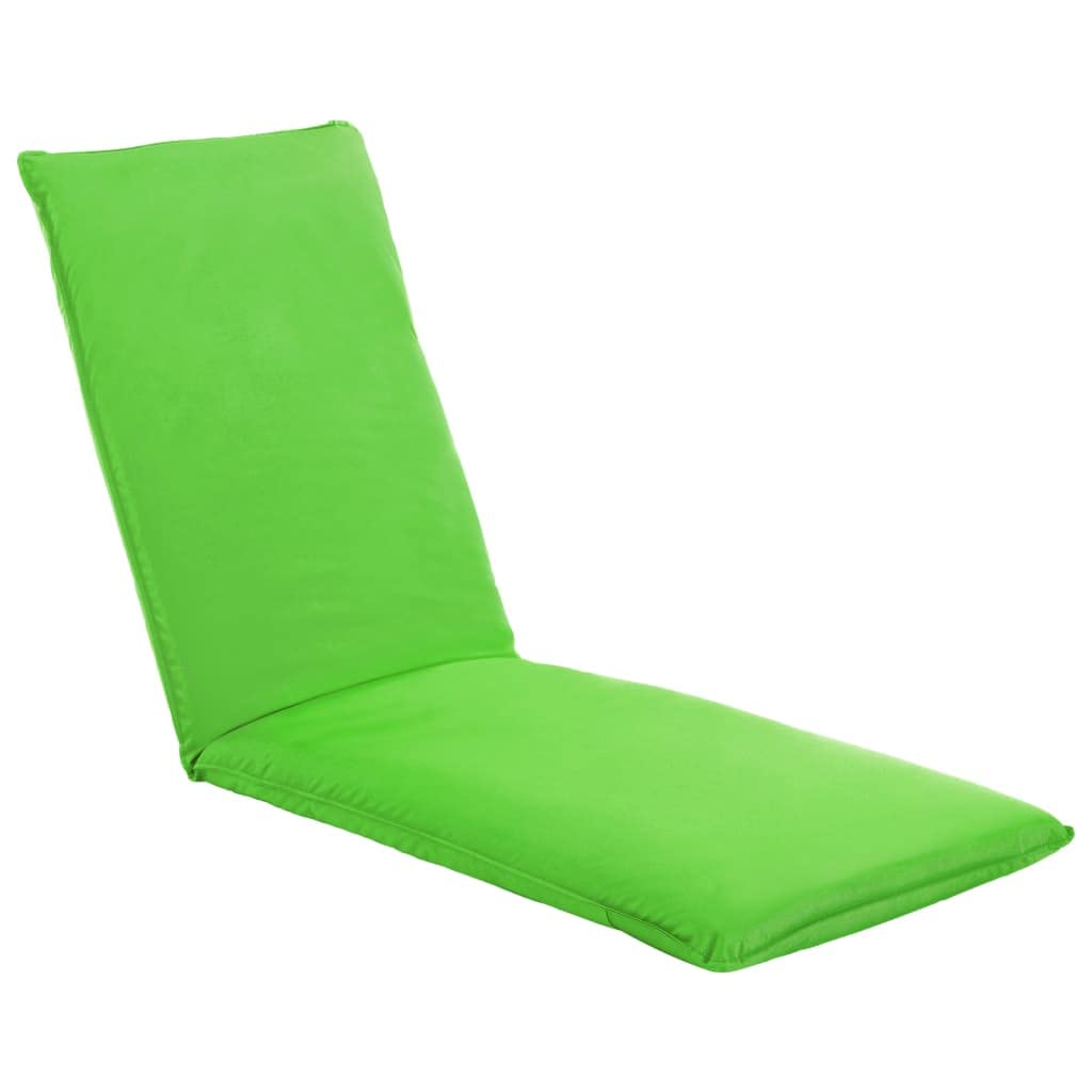vidaXL Sunlounger, Folding Sunbed, Lounge Chair, Outdoor Chaise Lounge Chair for Camping Beach Poolside Balcony, Modern Style, Oxford Fabric Green