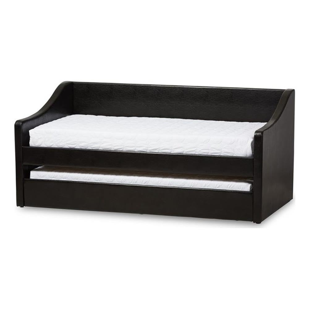 Baxton Studio Barnstorm Upholstered Daybed Black