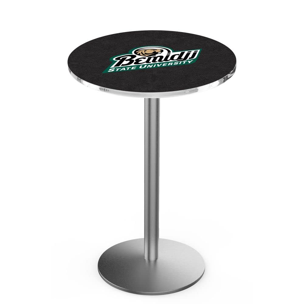 Holland Bar Stool Co. L214-36&quot; Stainless Steel Bemidji State Pub Table with 36&quot; Dia. top