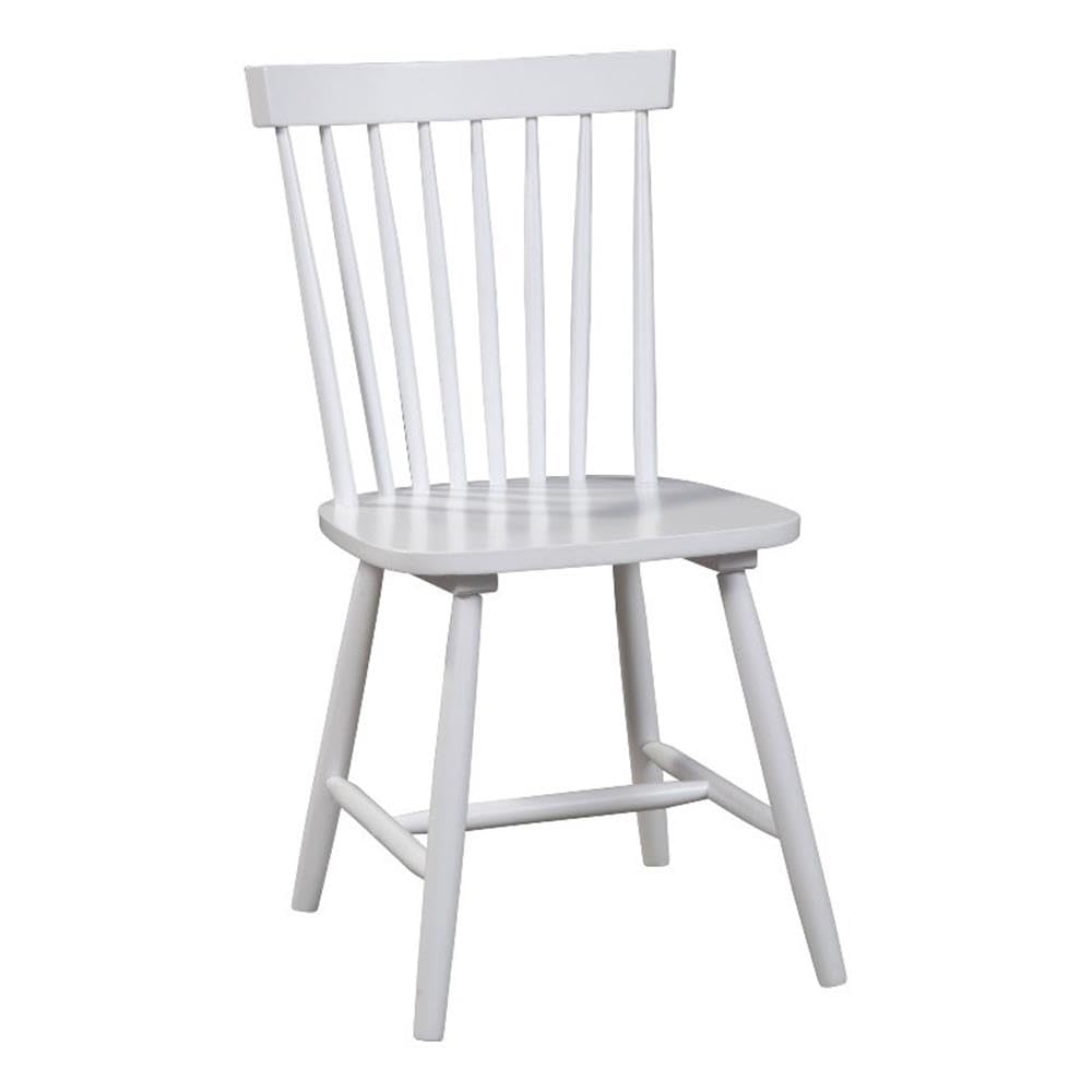 Alpine Furniture Lyra Dining Chair, 18 X 34 X 19.5, White