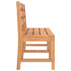 vidaXL Solid Teak Wood Patio Bench - Waterproof Outdoor Seating with Refined Look and Warm Color, Fit for Garden or Patio, 44.9 Inches
