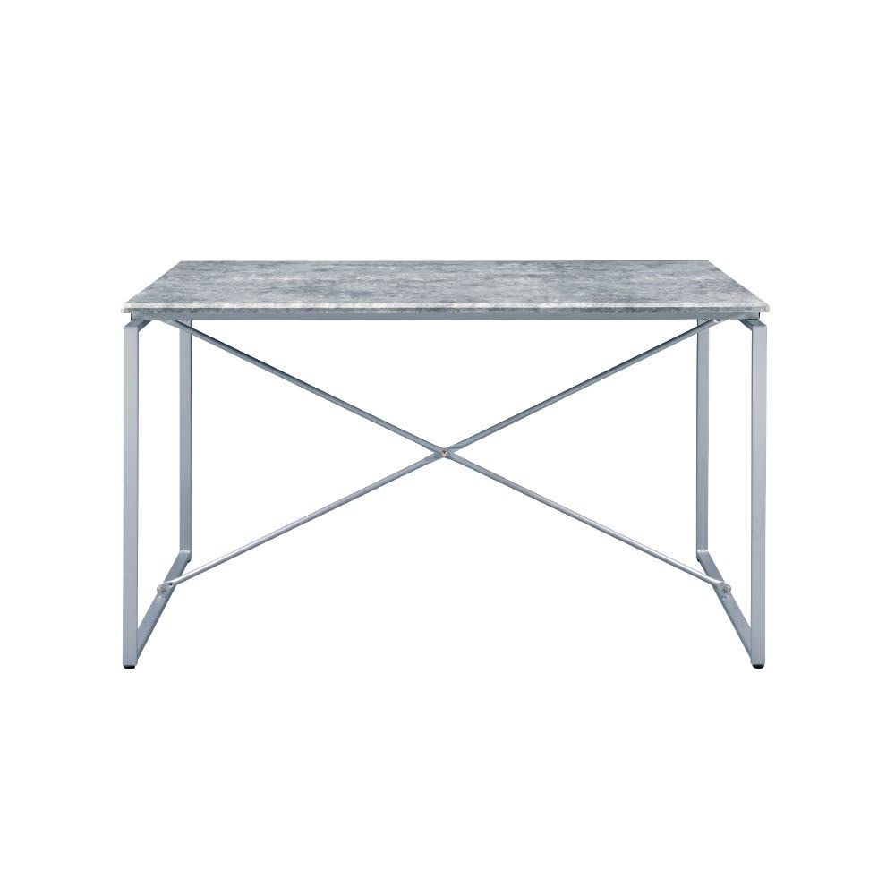 Acme Jurgen Rectangular Wooden Dining Table in Gray