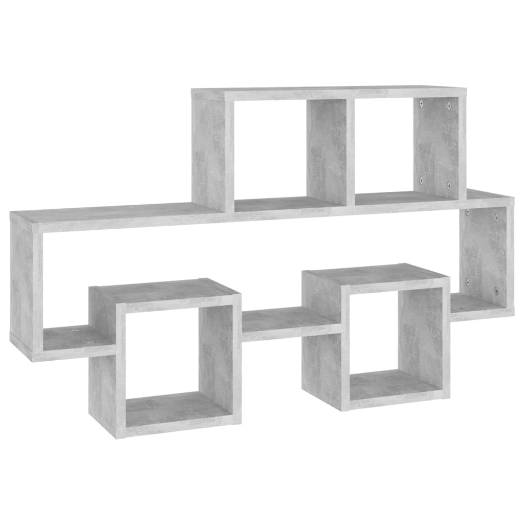 Car-Shaped Wall Shelf Concrete Grey 82x15x51 cm Engineered Wood