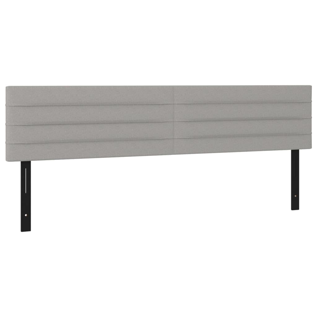 Vidaxl Headboards 2 Pcs Light Gray 31.5&quot;X2&quot;X30.7&quot;/34.6&quot; Fabric