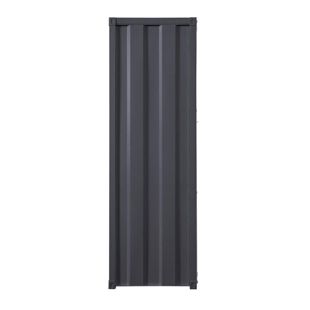 Acme Cargo Wardrobe Armoire with 1 Door in Gunmetal