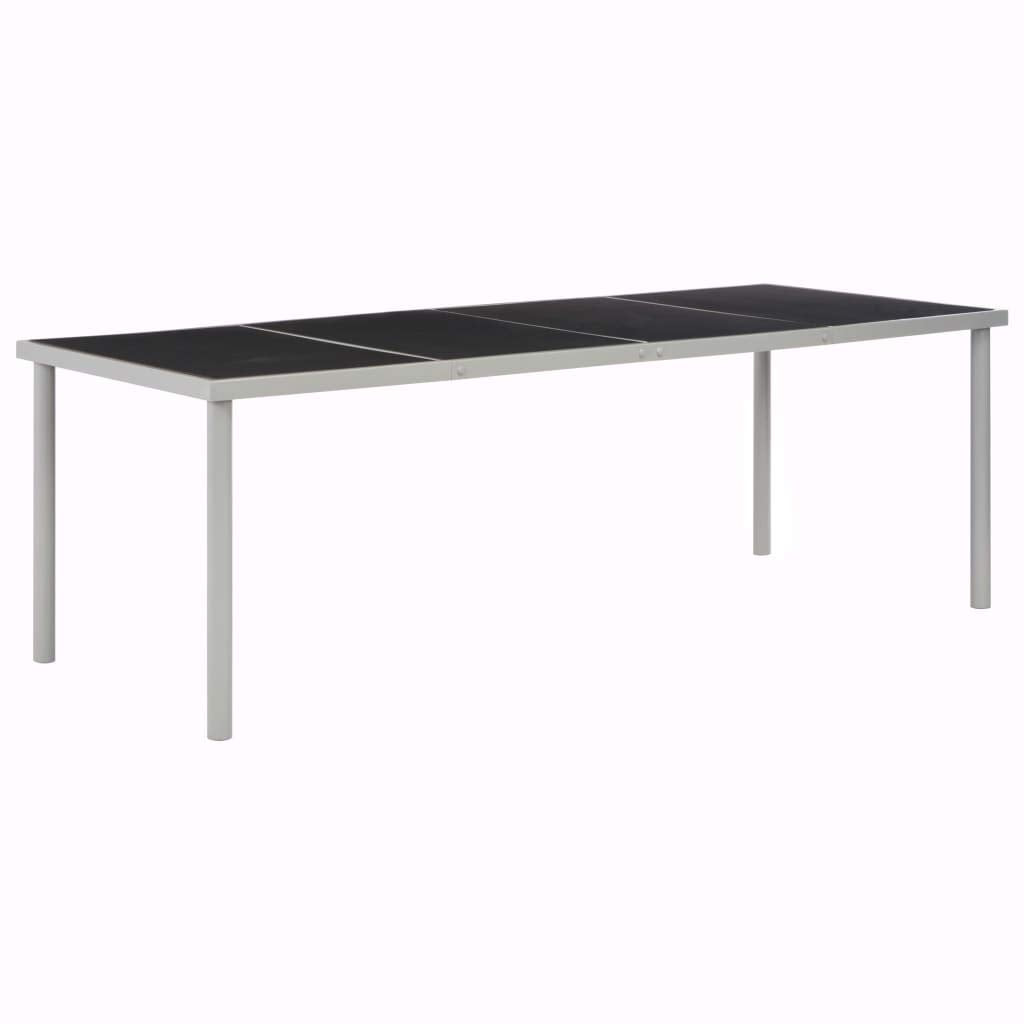 Vidaxl Patio Table Black 86.6&quot; X 35.4&quot; X 29.3&quot; Steel