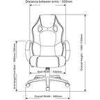 Lorell LYS High-Back 2-Color Economy Gaming Chair