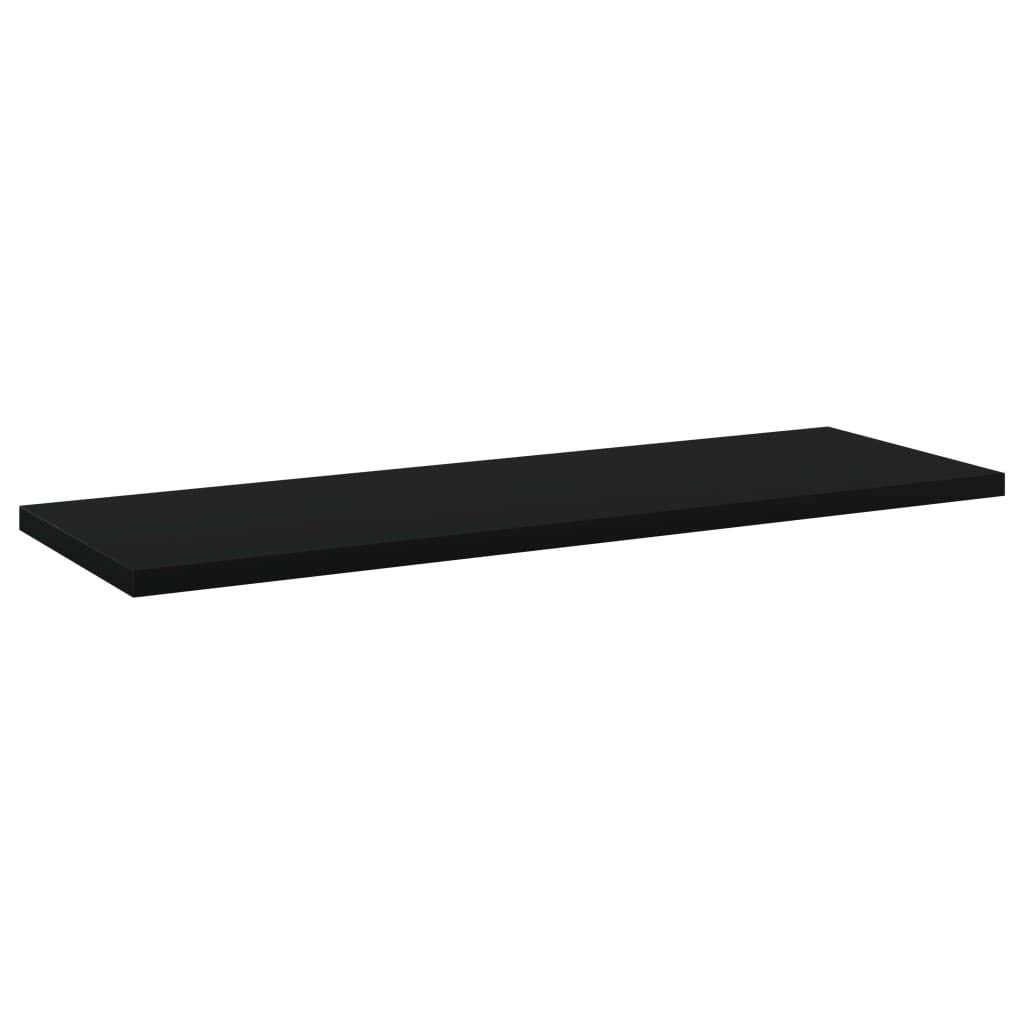 Bookshelf Boards -SKM Bookshelf Boards 8 pcs Black 23.6&quot;x7.9&quot;x0.6&quot; Chipboard