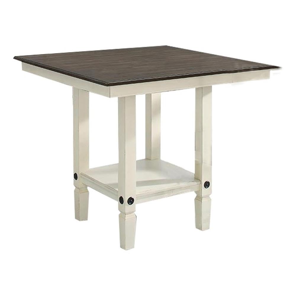 Intercon Glenwood Gathering Height Table, Rubbed White Charcoal