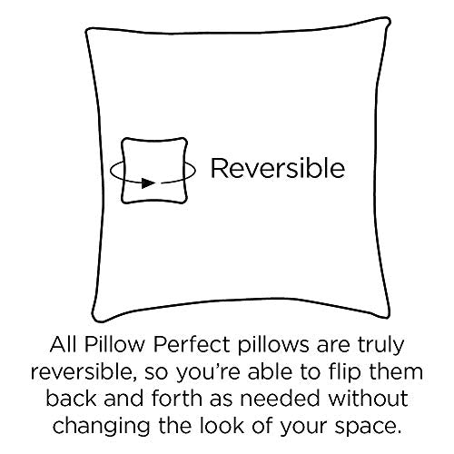 Pillow Perfect Tropic Floral Indoor/Outdoor Accent Throw Pillow Plush Fill, Weather, And Fade Resistant, Large - 18.5' X 18.5'