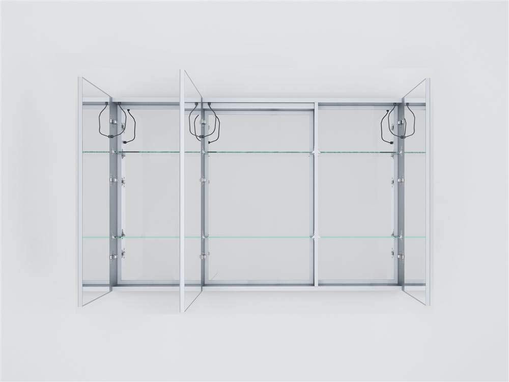 Lexora Home Lesina 48" x 36" LED Medicine Cabinet with Defogger