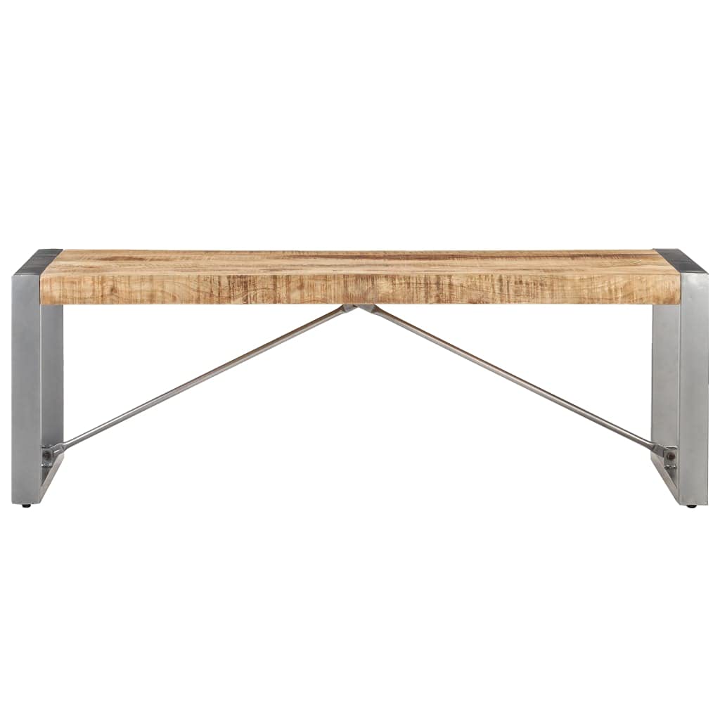 vidaXL Industrial Style Coffee Table Made from Strong Rough Mango Wood 47.2&quot;x23.6&quot;x15.7&quot;, Unique, Versatile - Ideal for Living Rooms