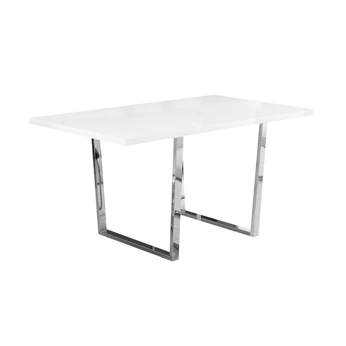 Monarch Specialties Dining Table, 59'L x 35.5'D x 30.25'H, White