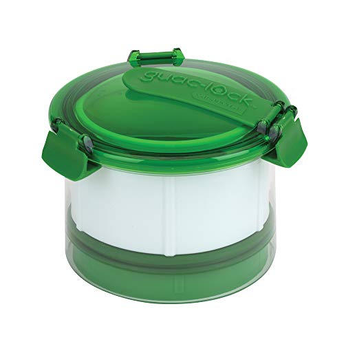 Casabella Guac-Lock 12-24 oz. Guacamole Keeper with Airtight Lid  Clear/Green
