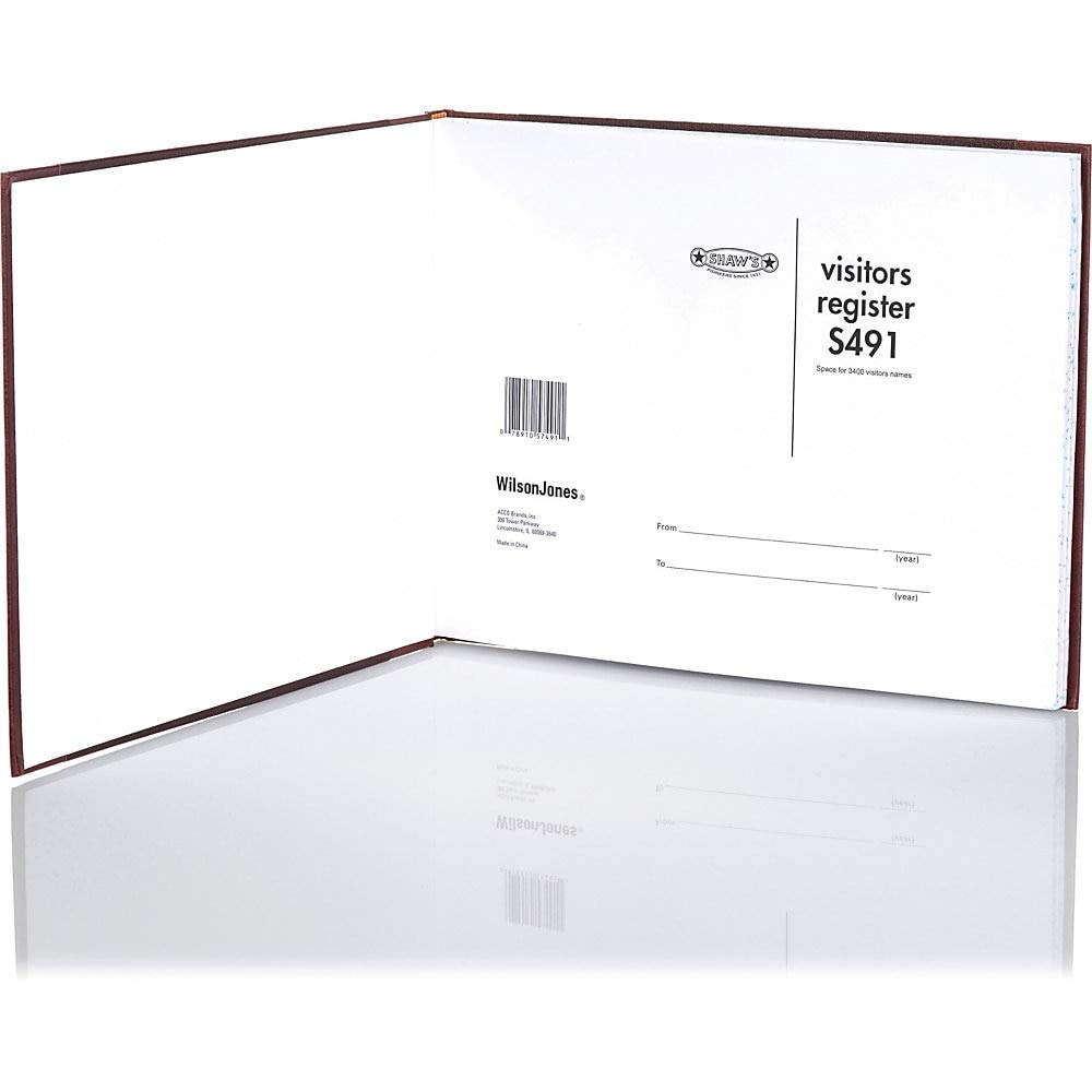 Wljs491 - Detailed Visitor Register Book