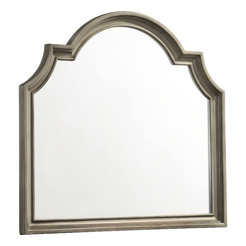 Coaster Manchester Traditional Wood Mirror With Arched Top In Brown