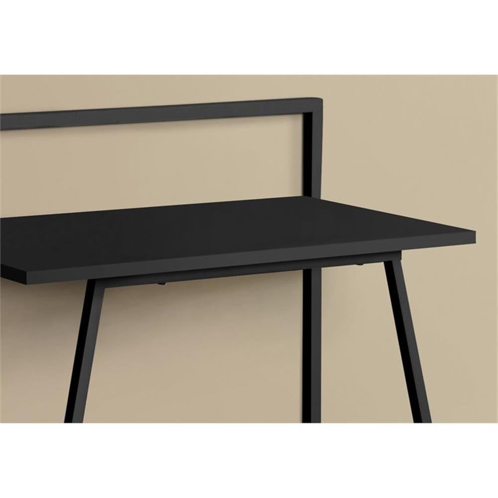 Monarch specialties I 7111 Computer Desk, Home Office, Laptop, 30' L, Work, Metal, Laminate, Black, Contemporary, Modern