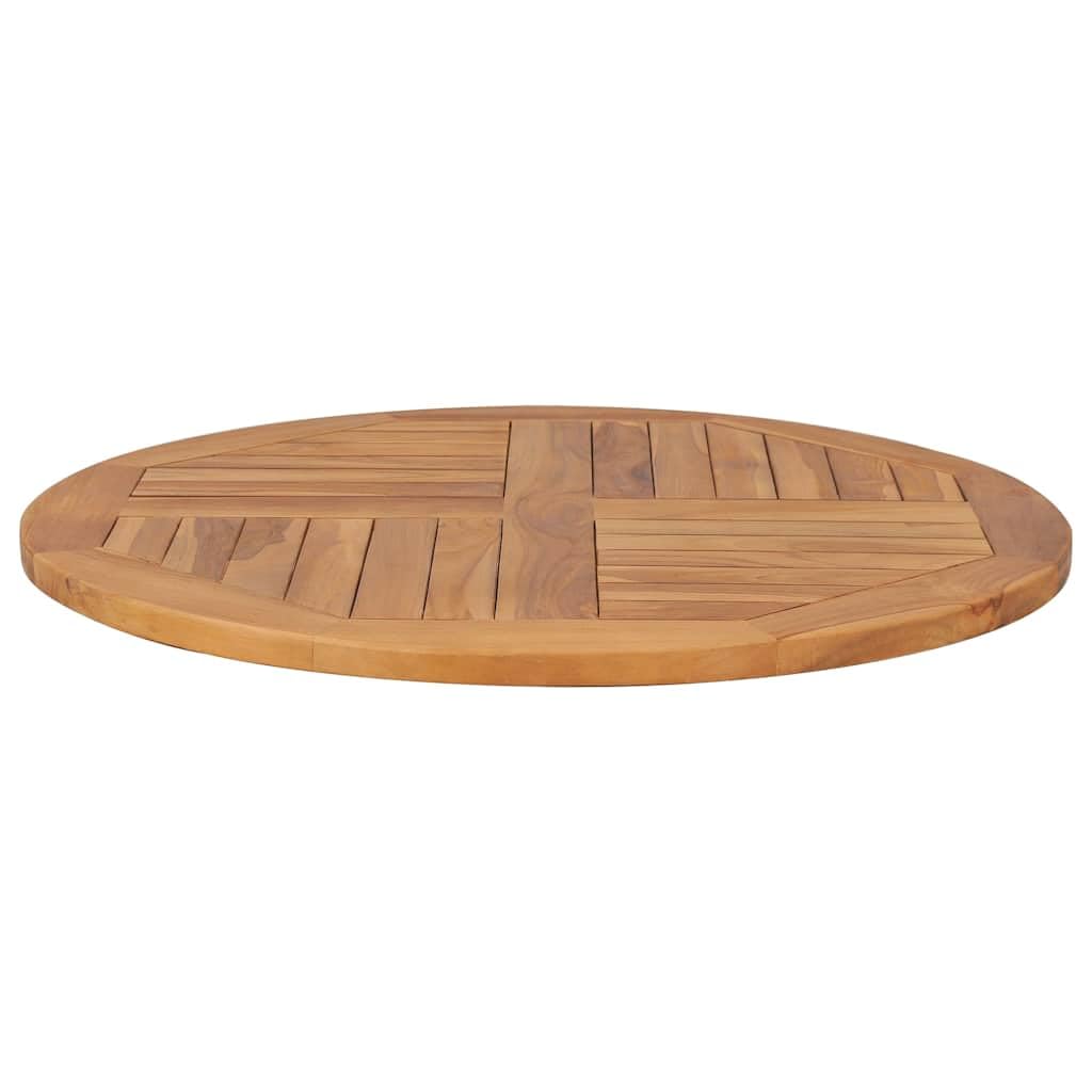 Tabletop Teak Solid teak wood Diameter 31.5 in, Thickness 1.0 in