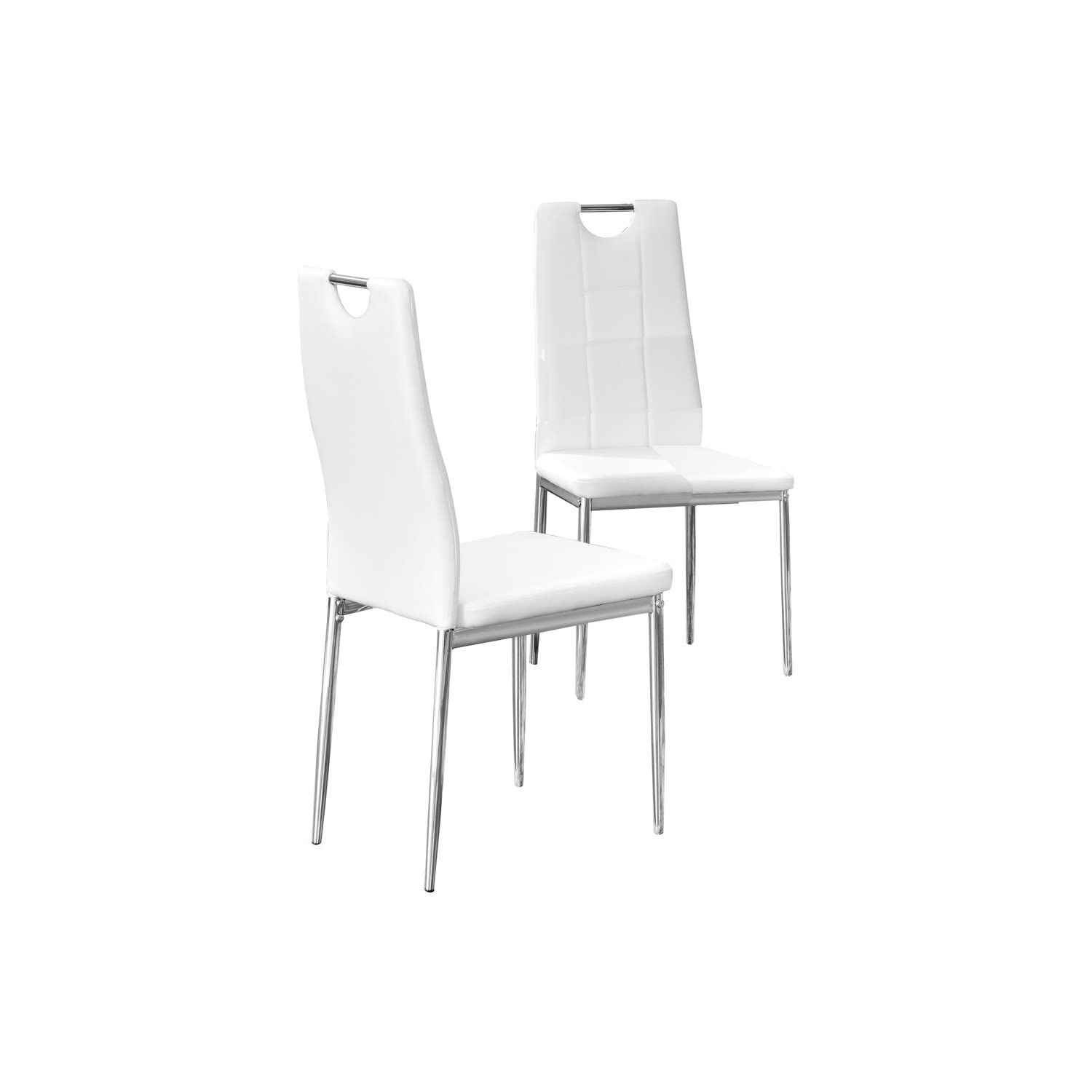 Best Master Furniture Crystal Dining Chairs Set Of 2, White
