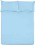 Microfiber Rv Sheet Sets, 42X80 Bunk, Light Blue Solid, Rv Bed Sheets For Campers, Rv'S & Travel Trailers Fit Mattress Up To 8 I