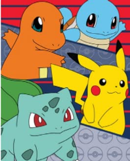 Pokemon Pikachu Throw Silky Blanket 40X50