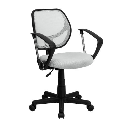 Flash Furniture MidBack Black Mesh Task chair and computer chair with Arms WA3074BKAgg]
