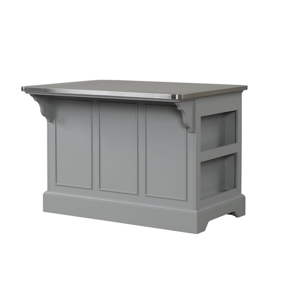 Acme Urrur Kitchen Island in Gray Finish