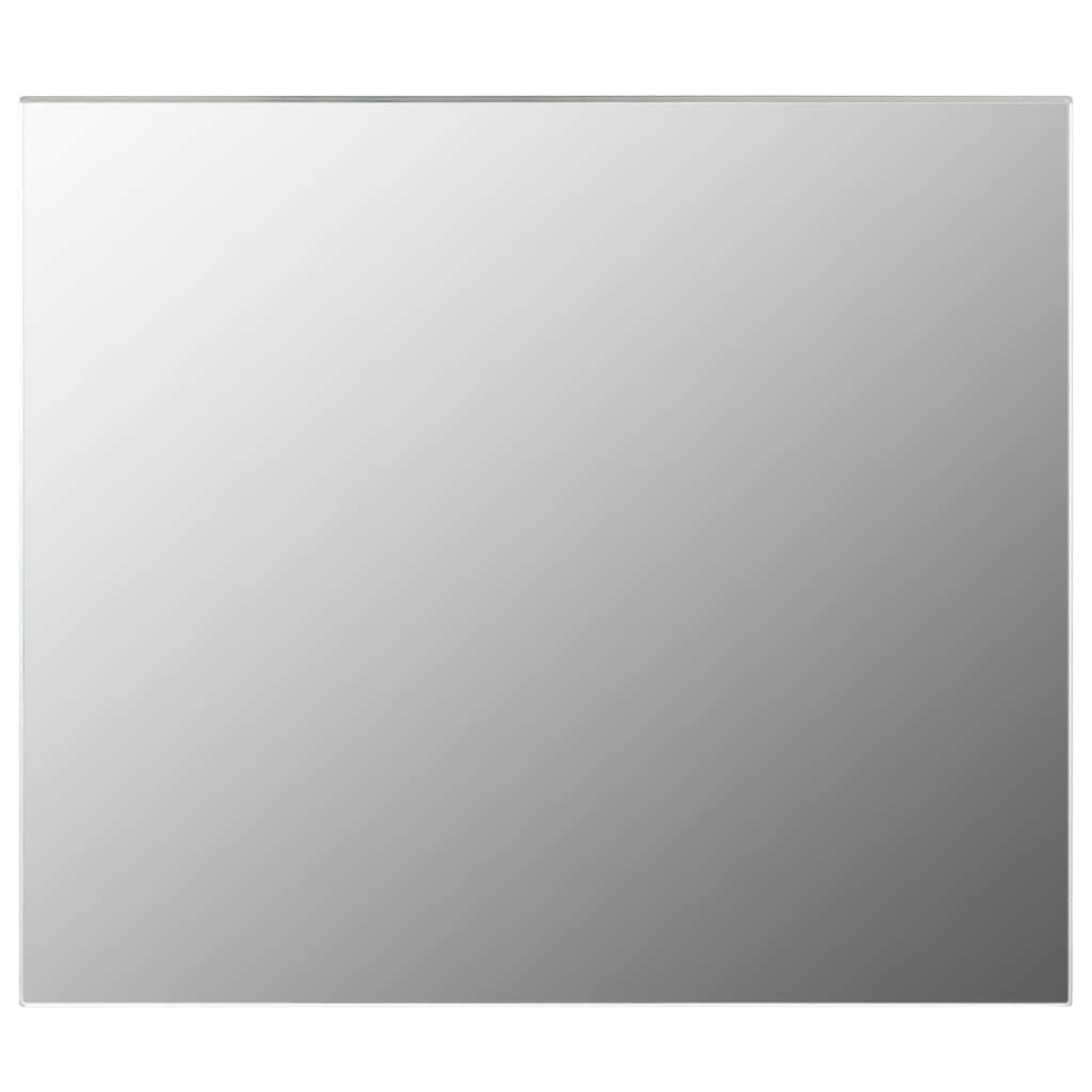 vidaXL Frameless Rectangular Wall Mirror - Easy Installation, Resistant Glass Material, 31.5 x 23.6 Inches, Perfect for Illuminating Any Room