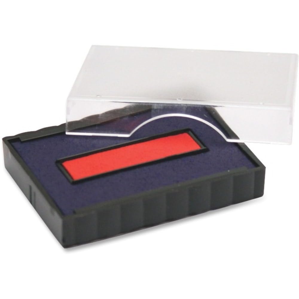 U. S. Stamp & Sign Trodat T4750 Stamp Replacement Pad, 1 Inch Width X 1.625 Inches Depth, Red/Blue (P4750Br)