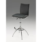 Creative Images Adjustable Swivel Faux Leather Barstool (Set Of 2) Red Faux Leather