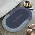 black sparrow Bathroom Mat, Door mat, Rubber NonSlip Quick Dry Rugs Fit Under Door Super Absorbent Thin Washable Oval Floor Bat