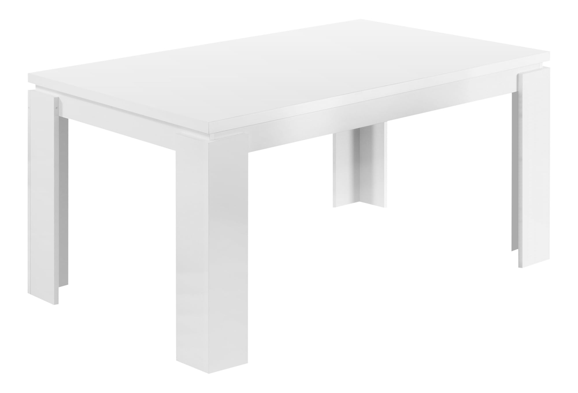 Monarch Specialties , Dining Table, White Hollow-Core, 60&quot;L