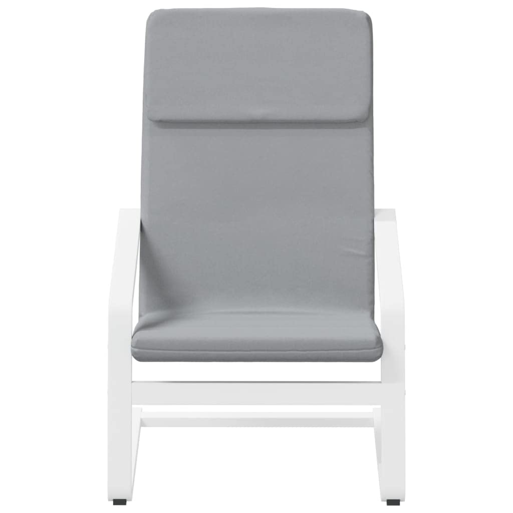 vidaXL Relaxing Chair in Light Gray Fabric - Comfortable Seating with Solid Birch Wood Frame - Suitable for Dining Room, Living Room, Restaurant, and Recreation Area