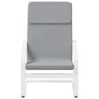 vidaXL Relaxing Chair in Light Gray Fabric - Comfortable Seating with Solid Birch Wood Frame - Suitable for Dining Room, Living Room, Restaurant, and Recreation Area