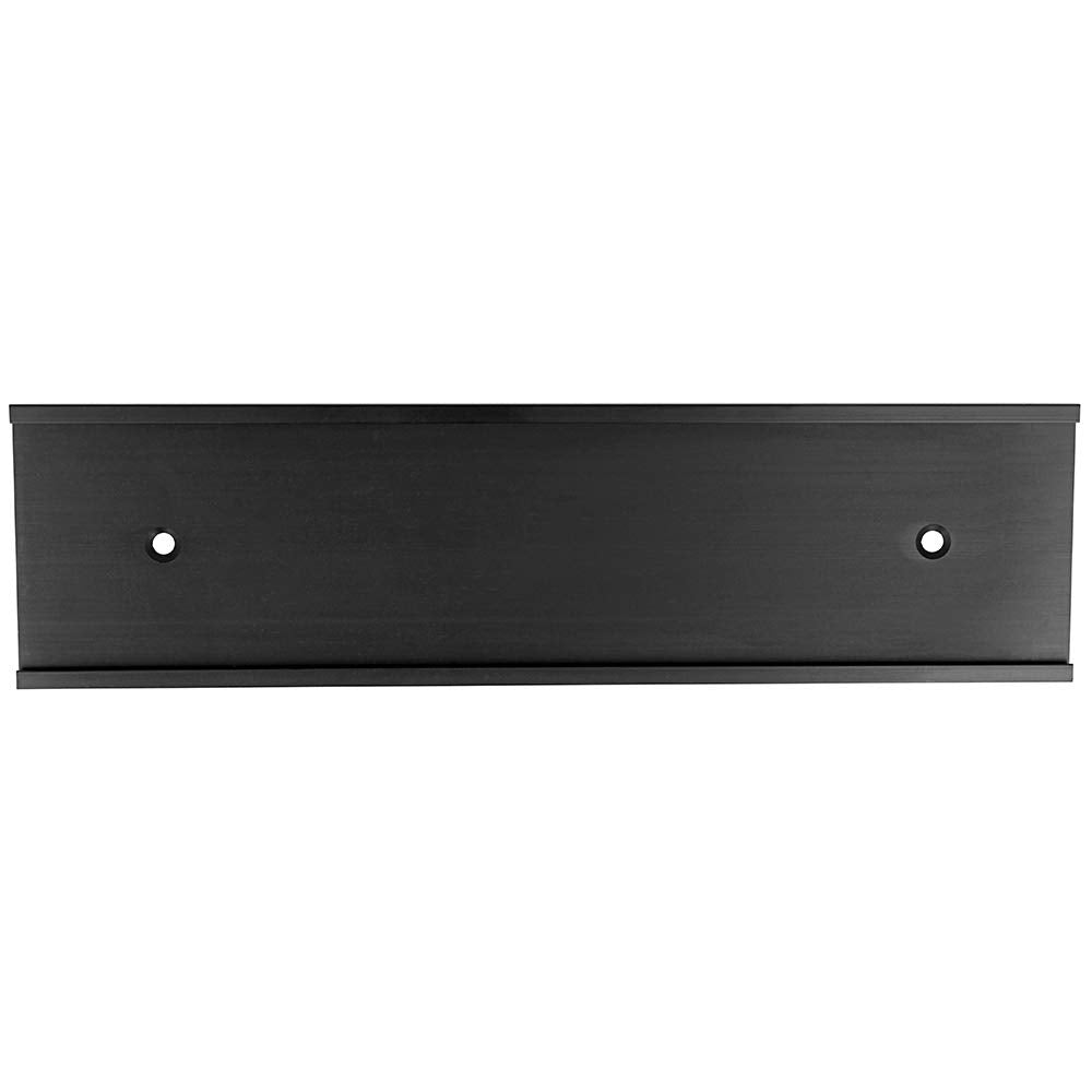 2' X 8' Aluminum Wall Mounted Name Plate Holder - Office Business Door Sign Holder - Wall Or Door - Black