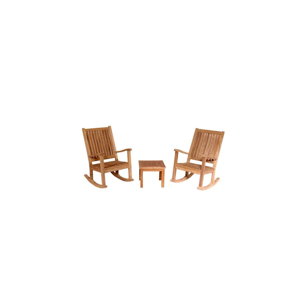 Anderson Teak Set-4 Del-Amo 3 Piece Rocker Outdoor Armchair Set