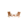 Anderson Teak Set-4 Del-Amo 3 Piece Rocker Outdoor Armchair Set