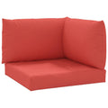Vidaxl Chair Cushion 3 Pcs, Water Repellent Outdoor Pallet Cushion, Seat Cushion Sofa Pad For Garden Patio Furniture, Red Oxford