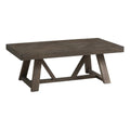 Intercon Hearst 52" Wide Coffee Table with Trestle-Styled Base, Reclaimed Chevron