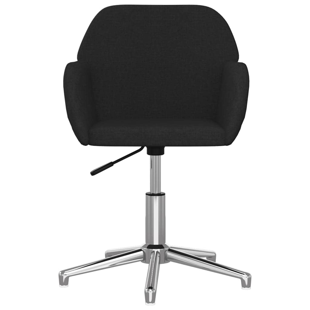 vidaXL Swivel Office Chair - Modern Design with Adjustable Height and Swivel Features, Upholstered in Black Fabric for Professional or Home Office Use