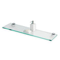 Fab Glass and Mirror Rectangle Floating Glass Shelve, 6x18 Inches, 3/8 Thick Clear Glass with Flat Polished Edge-Easy Installati
