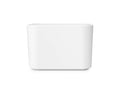 Brabantia MindSet Bathroom Small Trash Caddy (White) Hygienic Basin Top Storage Can with Swing Lid for Disposal of Used Cosmetic