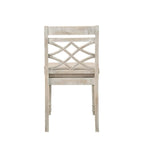 Lilola Home Havanna Set of 2 Off White 19" Wide Contemporary Fabric Chair with Cushion