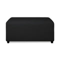 PureFit Super Stretch Soft Form Fit Ottoman Cover Rectangle - Ottoman Slipcovers for Foot Stool & Folding Storage Furniture for 