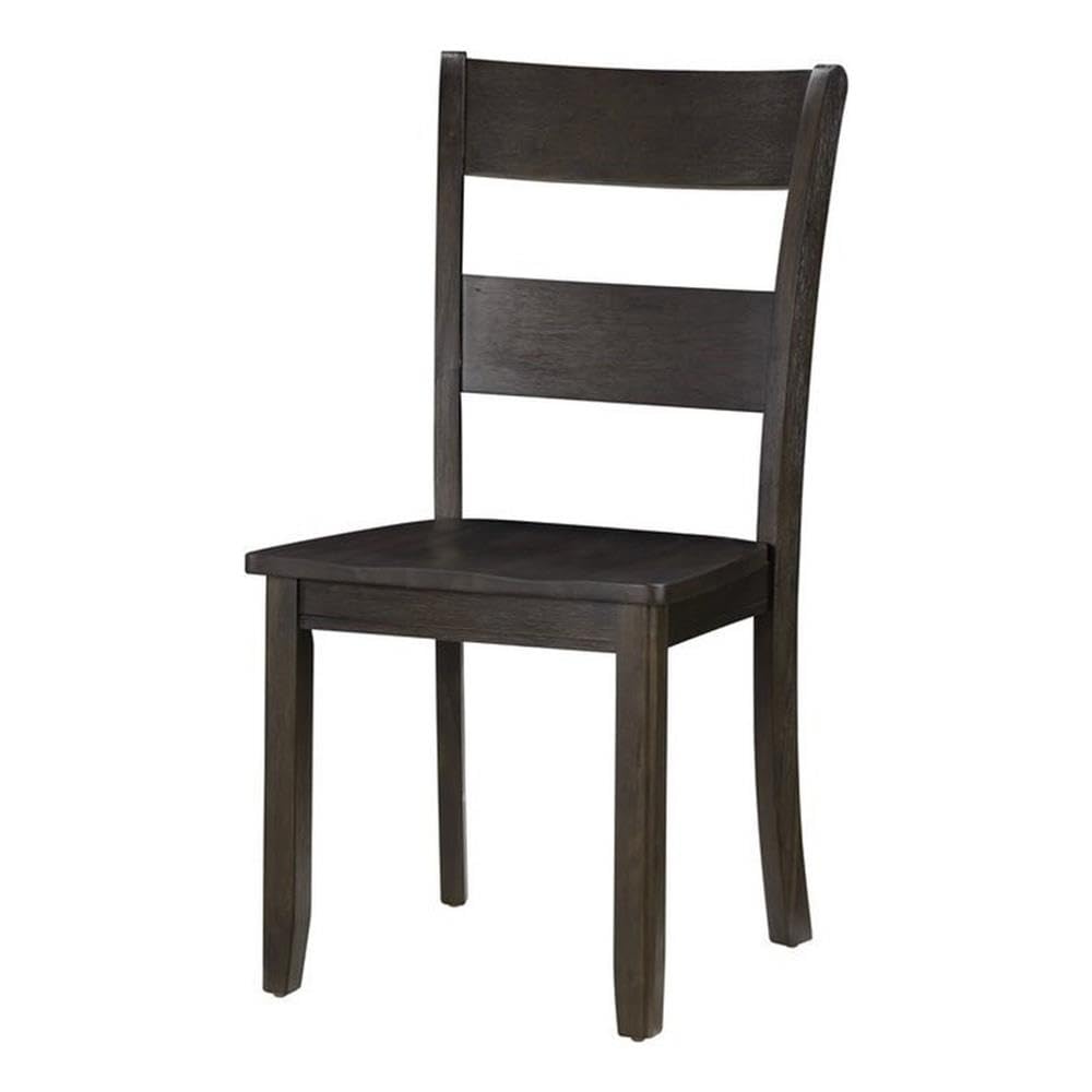 Acme Haddie Dining Side Chair in Distressed Walnut (Set of 2)